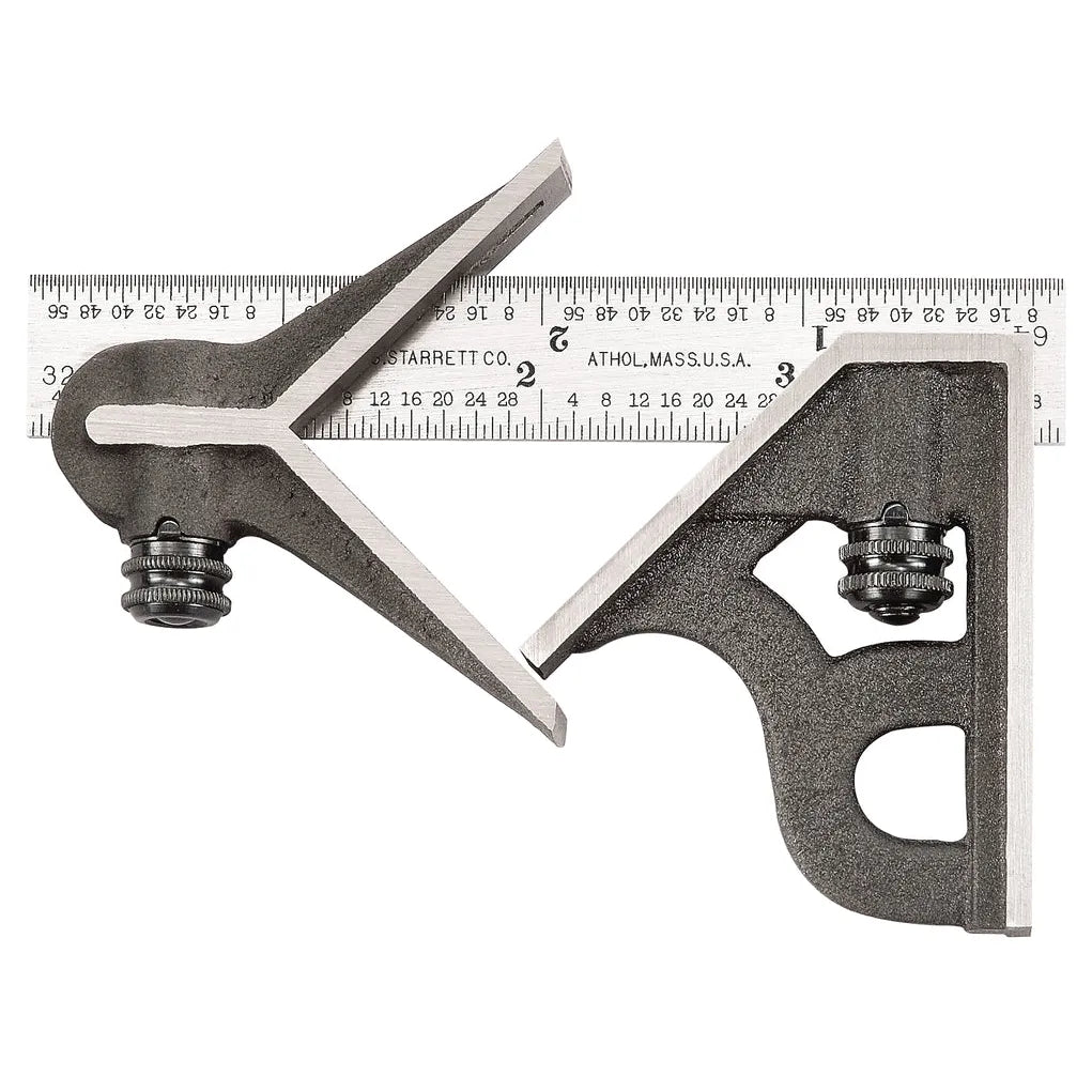 Starrett - Combination Square Cast Iron Heads 4in 4r Grad | 11hc-4-4r