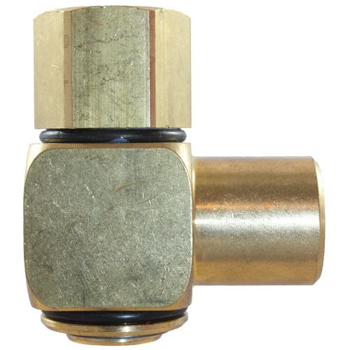 IFS - 1/2 NPT Brass 90 Deg F&F 3000 PSI Swivel (7475) | 12-BH34N-0808