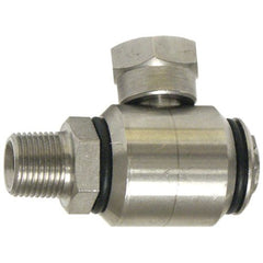 IFS - 3/8 NPT Stainless Steel 90 Deg M&F 5000 PSI Swivel (7035) | 12-SSH25N-0606
