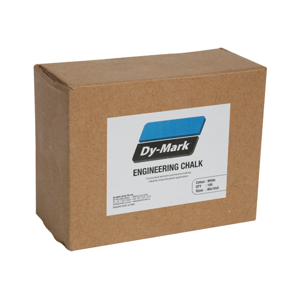Dy-Mark - Engineering Chalk White 80mm x 10mm x 5mm | 12051112