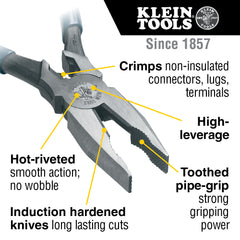 ELECT 8IN LINESMANS PLIERS | A-12098A-EINS