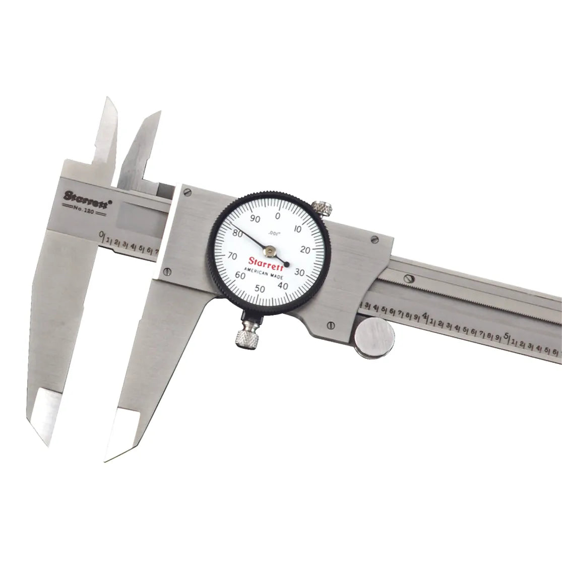 Starrett - Dial Caliper 12in White Dial Finished Wood Case | 120z-12