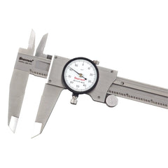 Starrett - Dial Caliper 12in White Dial Finished Wood Case | 120z-12