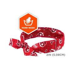 Ergodyne - Cooling Bandana, Tie Western 12305, Red | ERCBT6700RR0000