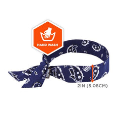 Ergodyne - Cooling Bandana, Tie Western 12306, Navy | ERCBT6700NN0000