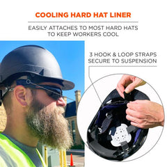 Ergodyne - 6716 Evaporative, Cooling Hard Hat Liner | 12338