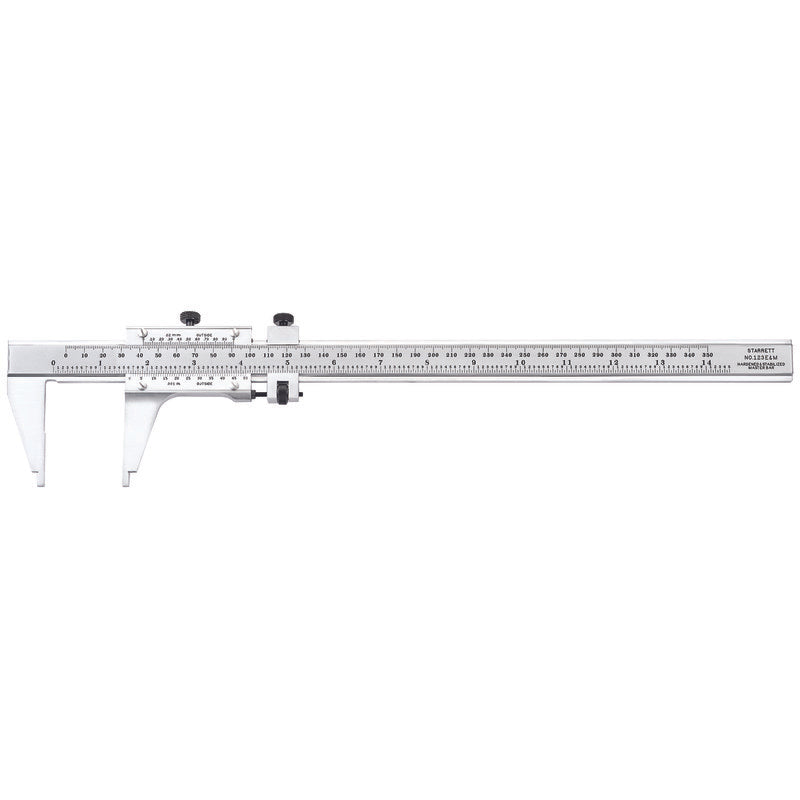 Starrett - Vernier Caliper 12in/300mm .001in/0.02mm Grad Wood Case | 123emz-12