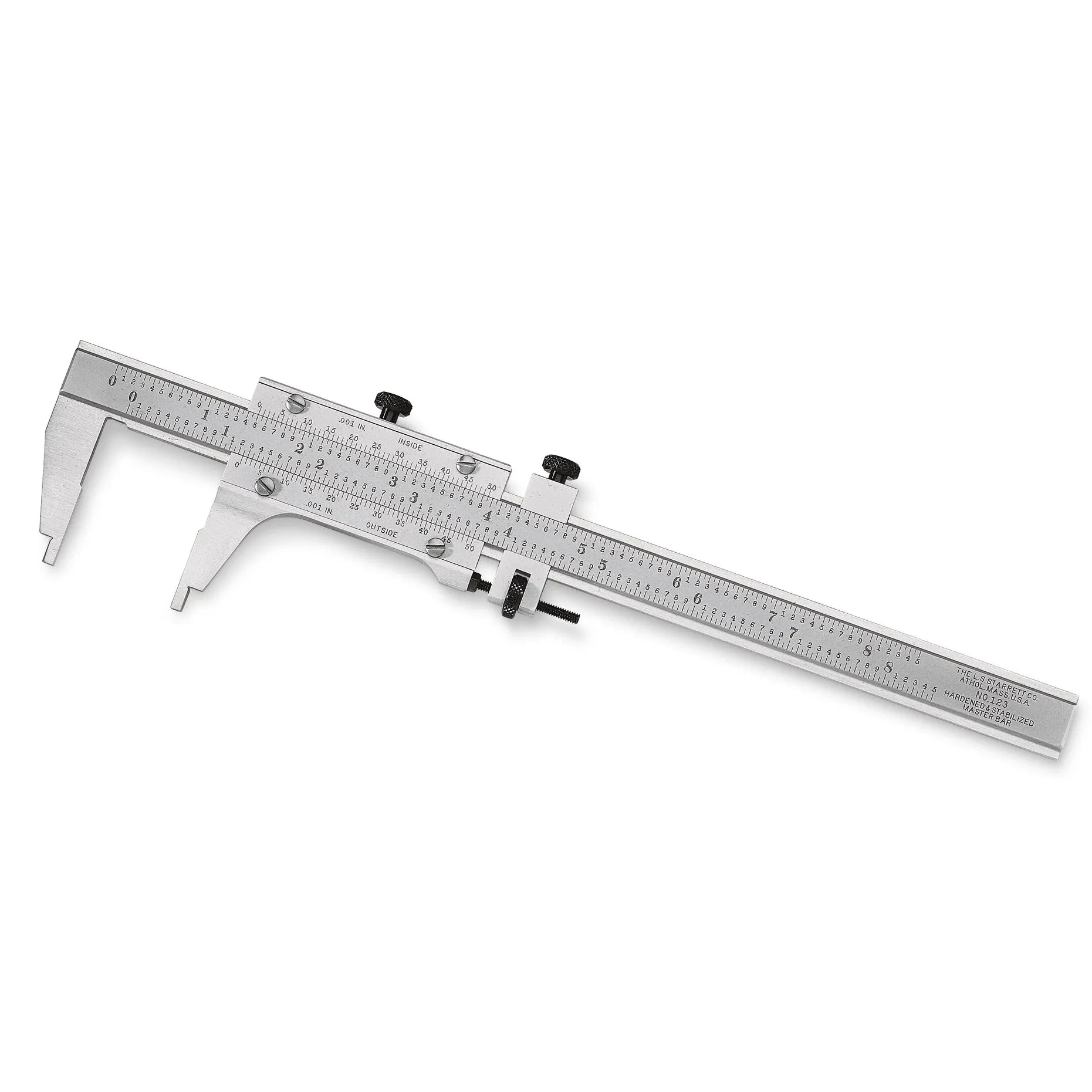 Starrett - Vernier Caliper 6in .001in Grad Wood Case | 123z-6