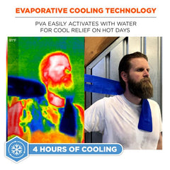 Ergodyne - Evaporative Cooling, Band, Blue One Size | ERECB6603BL0000