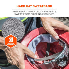 Ergodyne - Terry Hard Hat Liner, Sweatband | ER12440