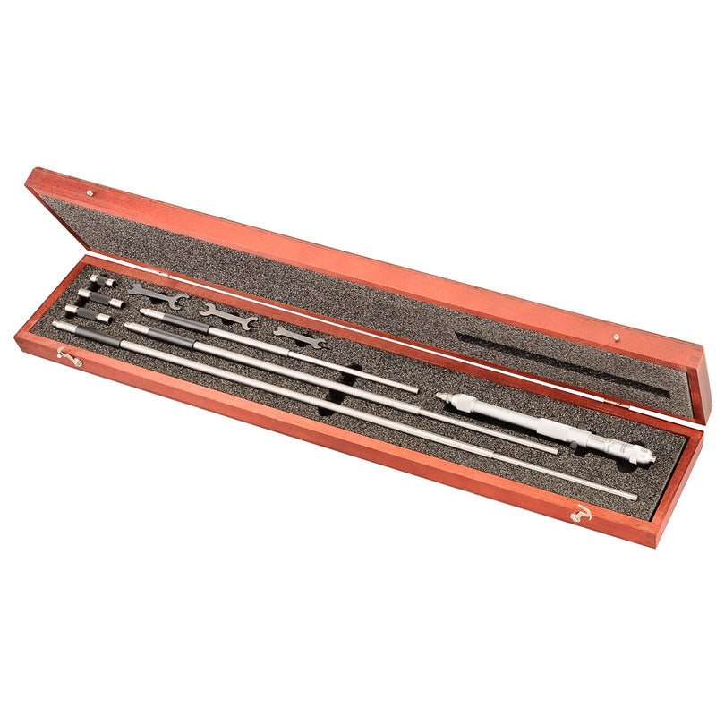 Starrett - Inside Micrometer 8-32in .001in Grad 4 Rods Case | 124cz