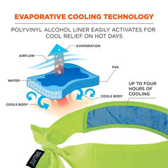 Ergodyne - Chill-Its 6700CT - Cooling Bandana Lime | 12566
