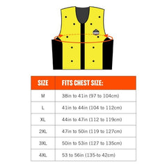 Ergodyne - Dry Evaporative, Cooling Vest, Lime Extra | ERECV6685LL01XL