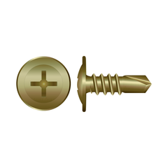 Bremick - Self Drilling Metal Screw Pan Zinc Yellow 6-20 x 12mm (Box of 1000)
