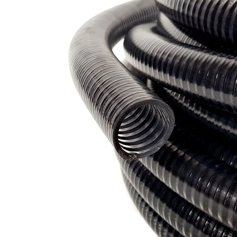 IFS - 1.1/4 (32mm) Clear / Black Spiral Air Seeder Hose - 20m Coil | 13-AS20-020