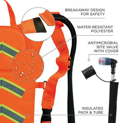 Ergodyne - Hi-Vis Low Profile - Hydration Pack - Orange | ERHYD5155OO002L