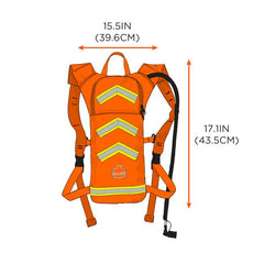 Ergodyne - Hi-Vis Low Profile, Hydration Pack, Orange | ERHYD5155OO002L