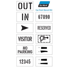 Dy-Mark - Poly Car Park Stencil Kit | 13320003