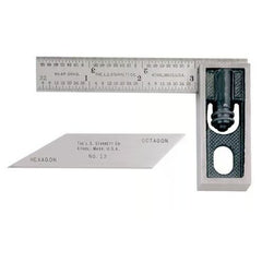 Starrett - Double Square 4in W/ Graduated and Bevel Blades | 13b