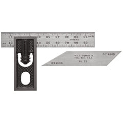 Starrett - Double Square 100mm W/ Graduated and Bevel Blades | 13mb