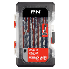 P&N - M2 Drill Jobber Set HSS Blue 25+1Pc W/csink 1Pc | 149060005