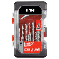 P&N - M2 Drill Jobber Set HSS Brt 19+1Pc W/step Dr 1Pc | 149060015