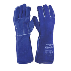 Maxisafe - Blue Flame Premium Kevlar Welders Glove - 40cm - Carton Of 48 | GWB163-48