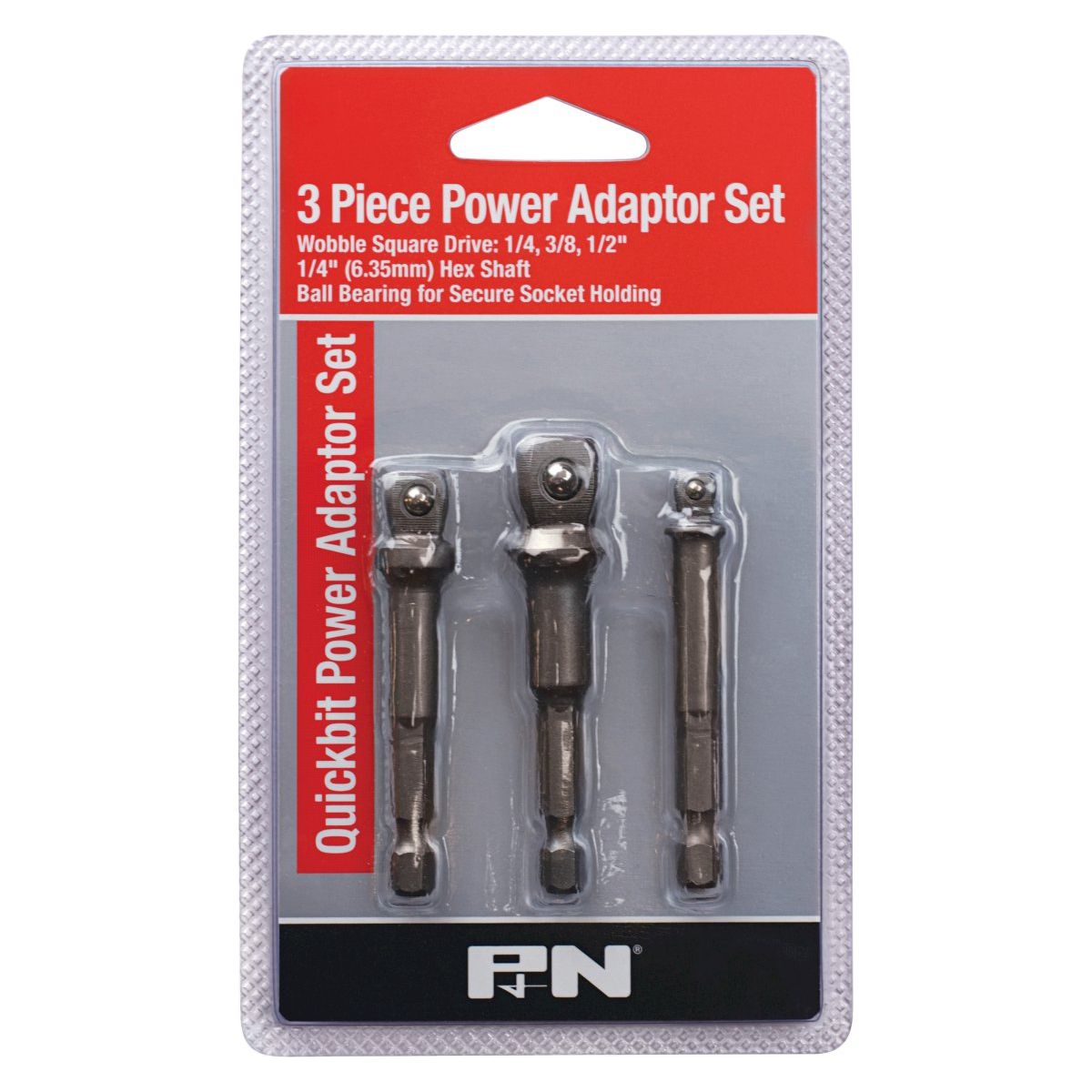 P&N - Adaptor Wobble Set Quickbit Hex Shank 65mm 3Pc P&N | 150PASET3