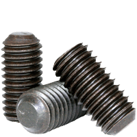 BBI - #4-40x1/2" - Imperial Grub (socket Set) Screw Flat Point Thermal Black Oxide UNC | 603057