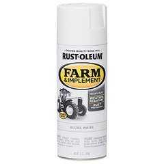 Rust-Oleum  - Farm & Implement Gloss White - Spray 340g | 280132