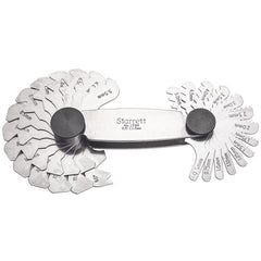 Starrett - Screw Pitch Gage 60dg Threads 28 Leaves 0.5 - 11.5mm Range | 159m