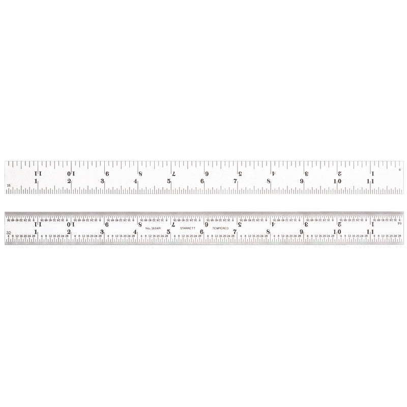 Starrett - 12in Rule 4r Grad Stainless Steel | 1604r-12