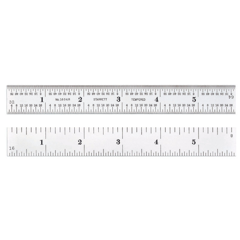 Starrett - 6in Rule 4r Grad Stainless Steel | 1604r-6