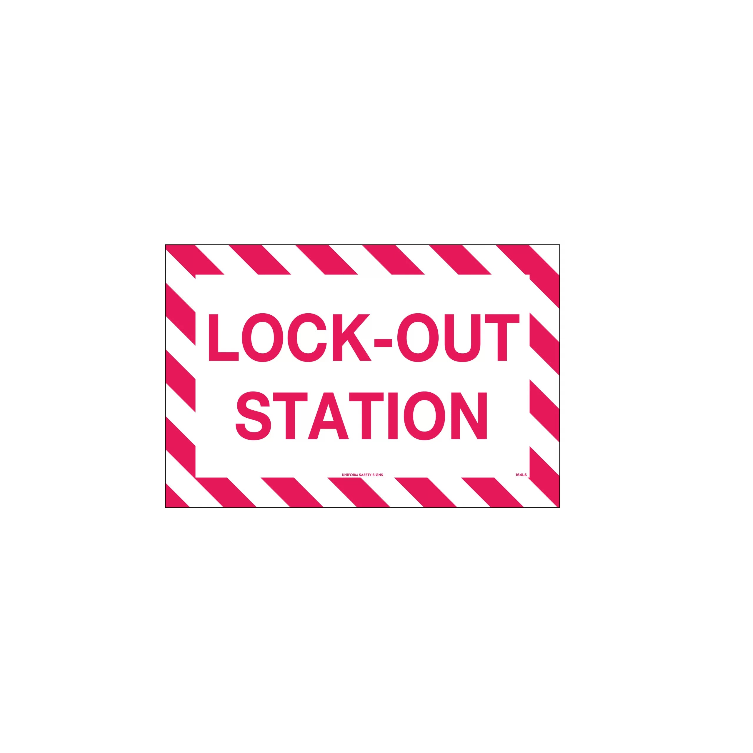 Stat Kit Box Sign Uniform Safety Signs - 450x300mm - Poly - Lock-Out Stat () | Uniform ...