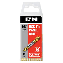 P&N - Drill Panel D/End Hss-Tin 1/8" (3.18mm) 10Pk P&N | 165611250
