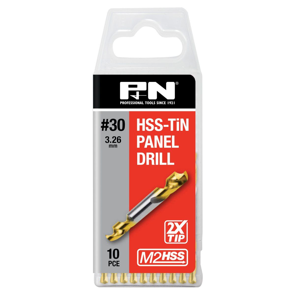 P&N - Drill Panel D/End Hss-Tin #30 (3.26mm) 10Pk P&N | 165611285