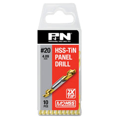 P&N - Drill Panel D/End Hss-Tin #20 (4.09mm) 10Pk P&N | 165611610
