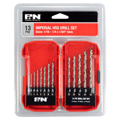 P&N - 16-1/4" Drill Jobber HSS Bright Set 1/ 13Pc | 166044635