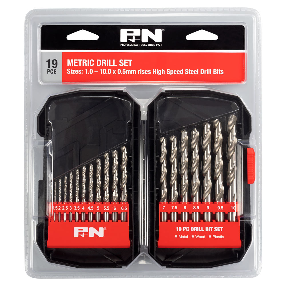 P&N - Drill Jobber Hss Bright Set 1-10mm 19Pc P&N | 166044641