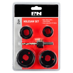 P&N - 32-54mm Holesaw Carbon Steel Set 5Pc | 166044659