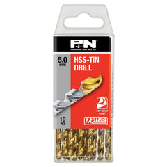 P&N - Drill Jobber Hss-Tin-Tip Tradepack 5.0mm 10Pk P&N | 166311969