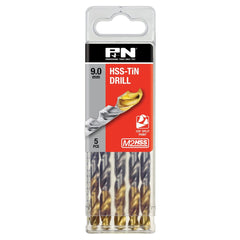 P&N - Drill Jobber Hss-Tin-Tip Tradepack 9.0mm 5Pk P&N | 166313543