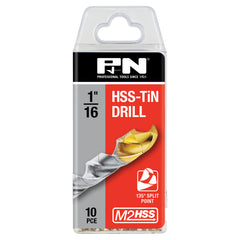 P&N - Drill Jobber Hss-Tin-Tip Tradepack 1/16In 10Pk P&N | 166410624