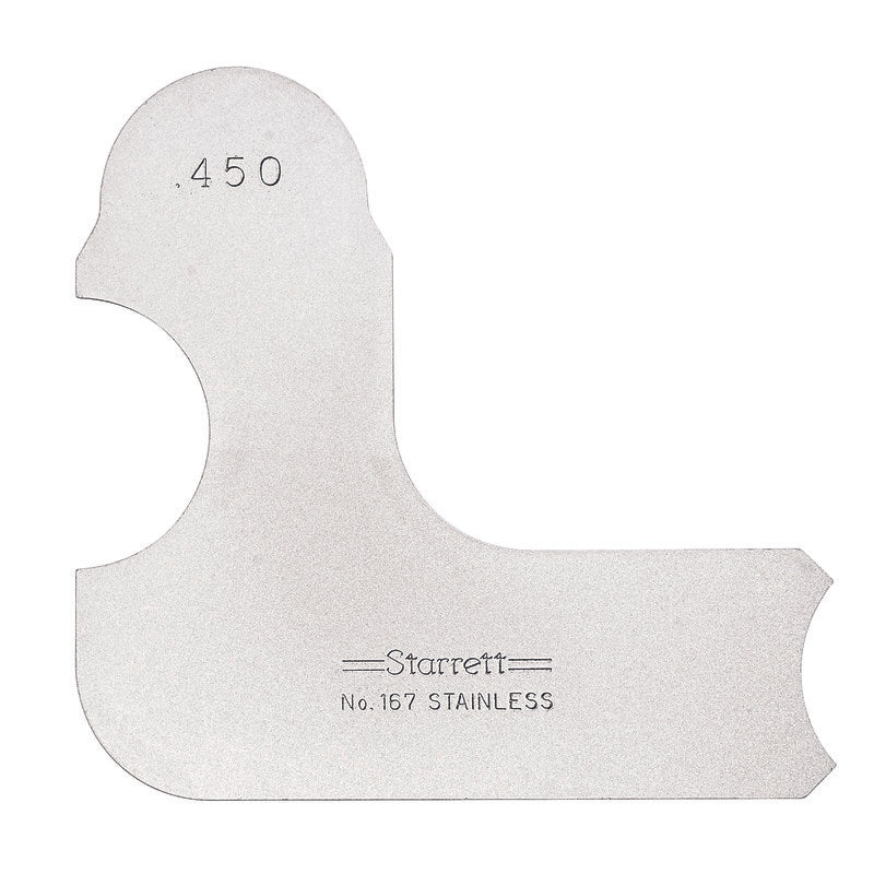 Starrett - Radius Gage .450in | 167-450