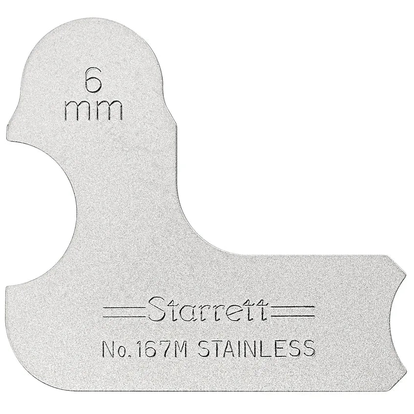 Starrett - Radius Gauge 6mm | 167m-6