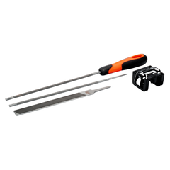 Bahco - ERGO™ Chainsaw File Set with Two-component Handle & Filing Guide 5.5mm x 200mm | 168-COMBI-5.5-6924