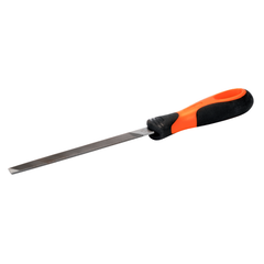 Bahco - Mill Saw File - 10" - 25cm - 2sqre Bastard Cut - Tapered - No Handle - Industrial Pack | 1-143-10-1-0