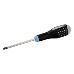 Bahco - ERGO Handled Screwdriver - Pozidriv - 162mm - Blade 60mm - No - 0 | BE-8800