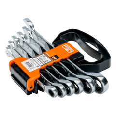 Bahco - Combination Ratchet Spanner Set - Metric - 6 Pieces | 1RM/SH6