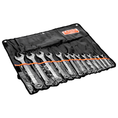 Bahco - Spanner Set - Combination Ring & Open End - Metric - 14 Pcs - 6 - 8 - 9 - 10 - 13 - 14 - 15 - 17 - 19 - 22 - 24 - 27 - 30 - 32mm | 111M/14T